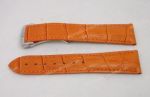 22mm Replacement Orange Leather Band for Omega watch